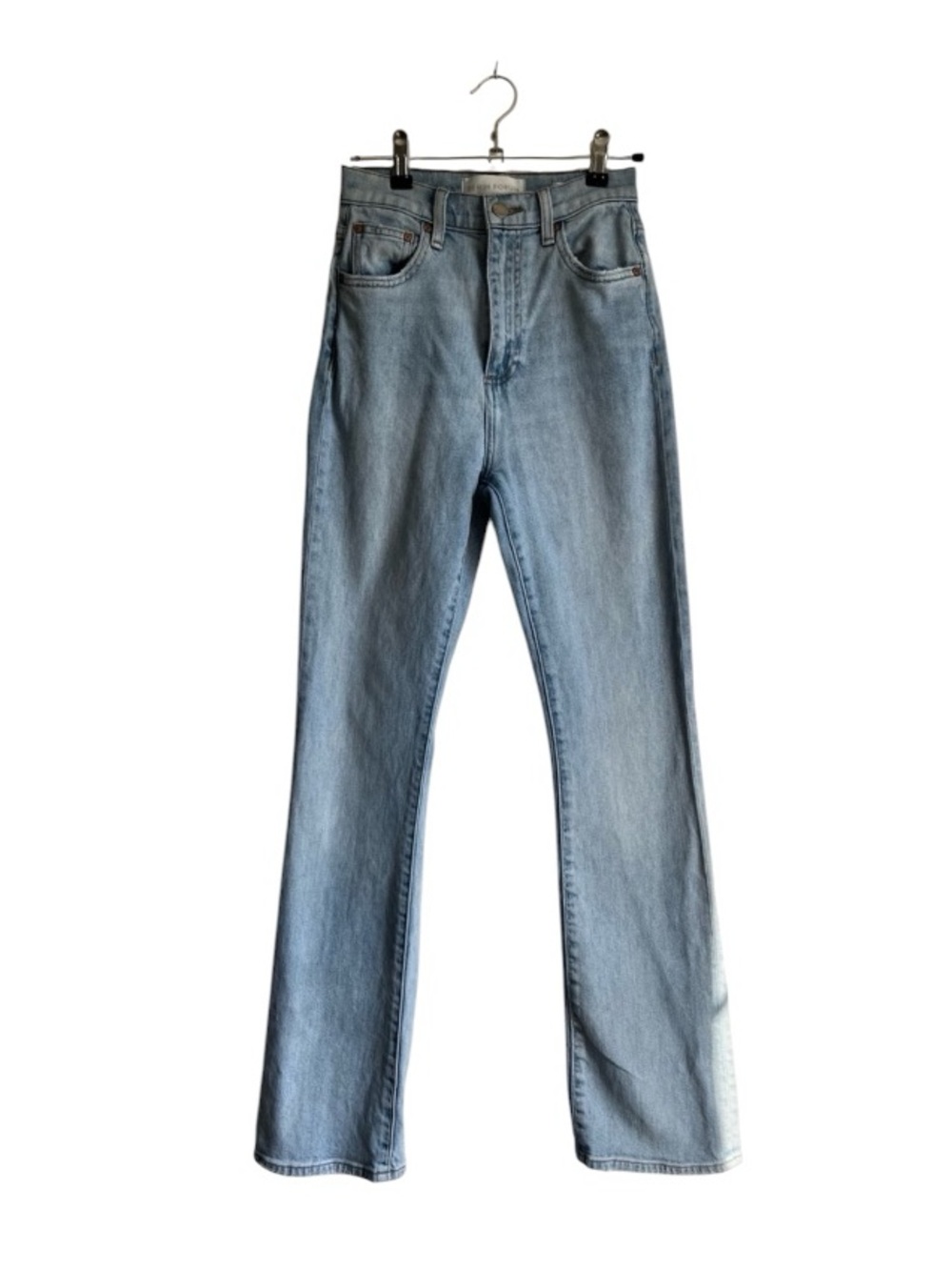 Denim Forum The Bailey High Rise Boot Jeans Size 24 Light Wash 32 L